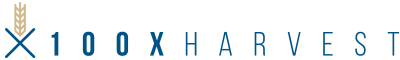 100X Harvest Logo